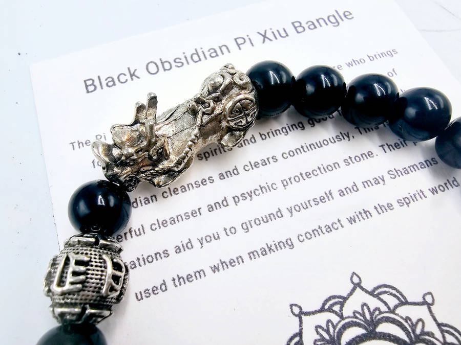 Pi Xiu Black Obsidian (8mm)