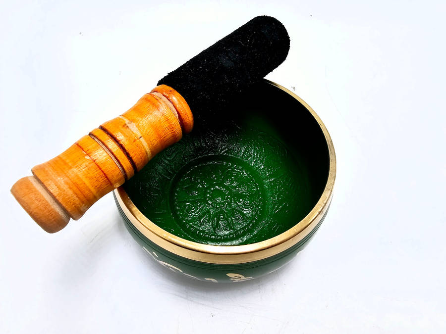 Singing Bowl Brass Green (X-Small)