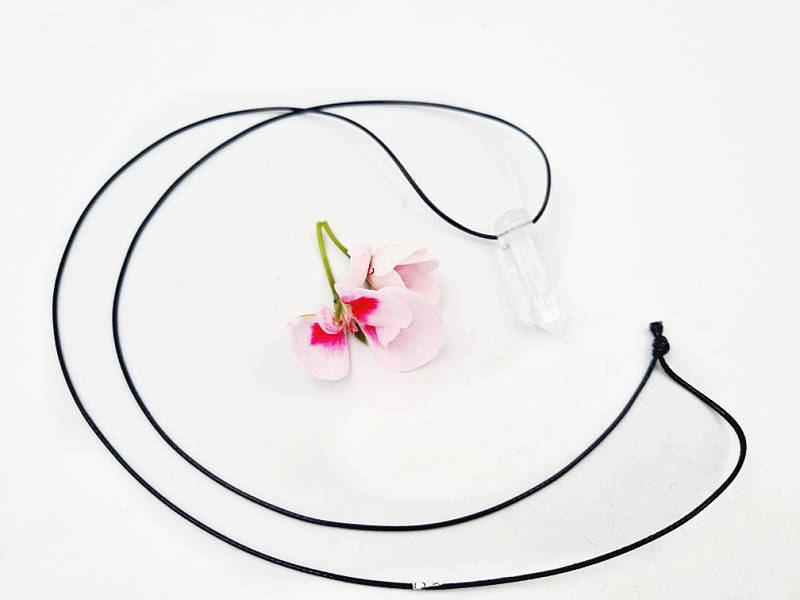 Clear Quartz Crystal Necklace Plain (Wisdom)