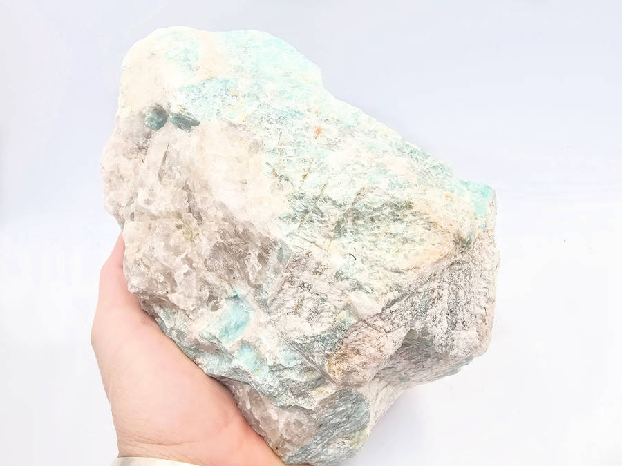 Amazonite Rough Chunk B (2.20kg) Quartz Inclusion