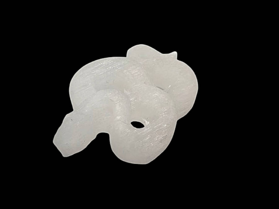 Selenite Snake Carving (4.5cm)