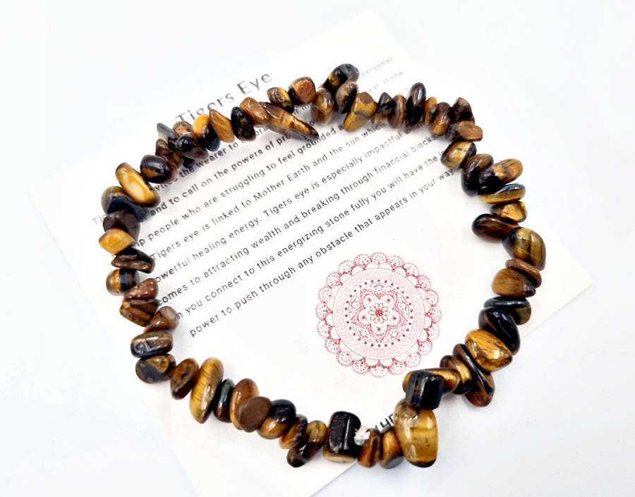 Tigers Eye Chips Bangle