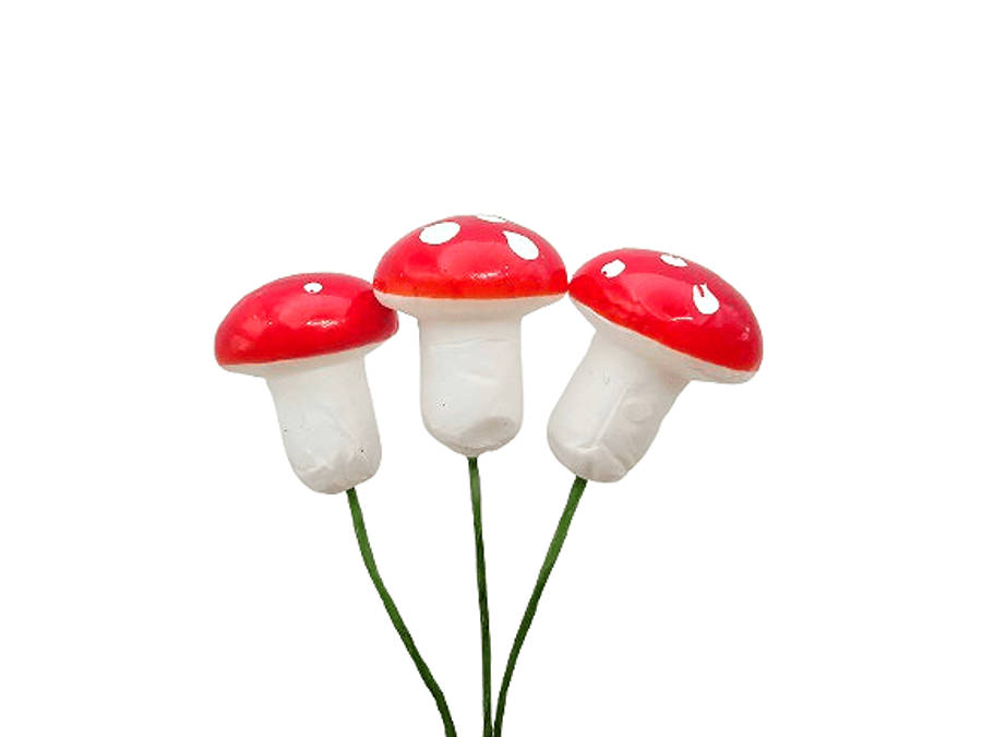 Mini Mushroom on Wire (1.5cm)