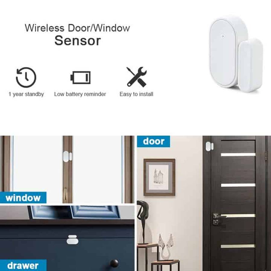 Magnetic Sensor Door Window I Indoor 433MHZ | Add-on to Smart Alarm System