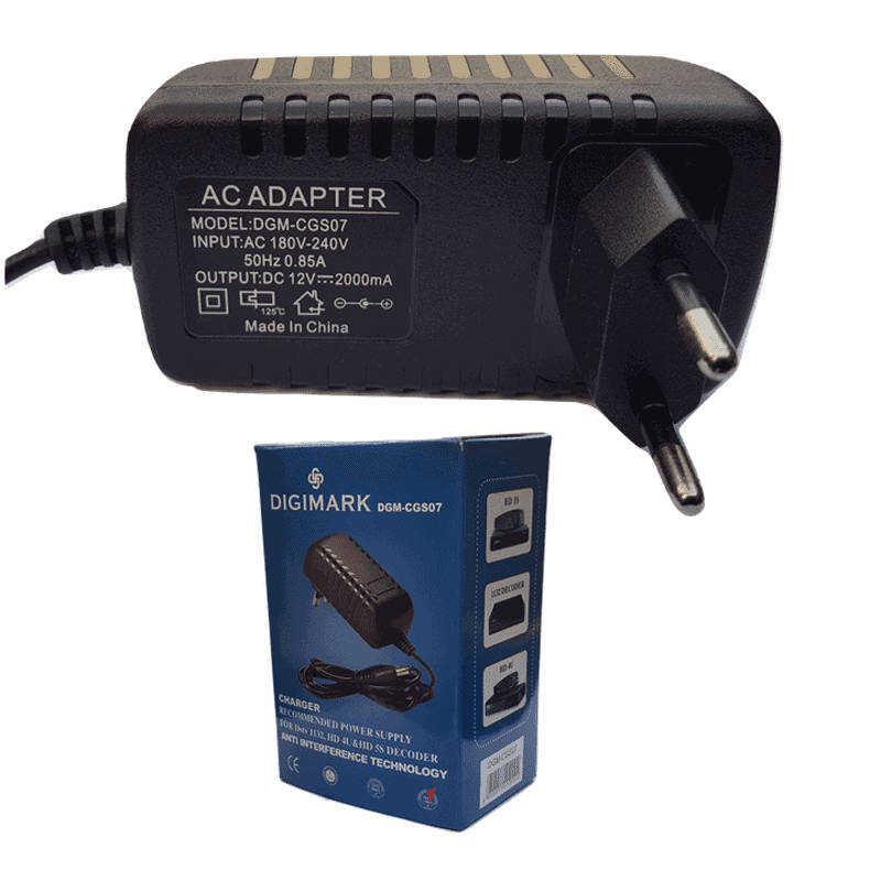 Power Supply Adapter 12V 2A (24W) 5.5mm Tip