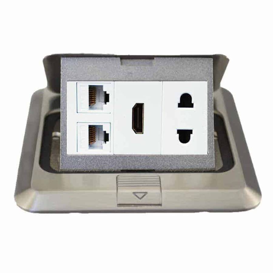 Table or Floor Plate 120 x 120 | 3 Slot Blank | HTECH