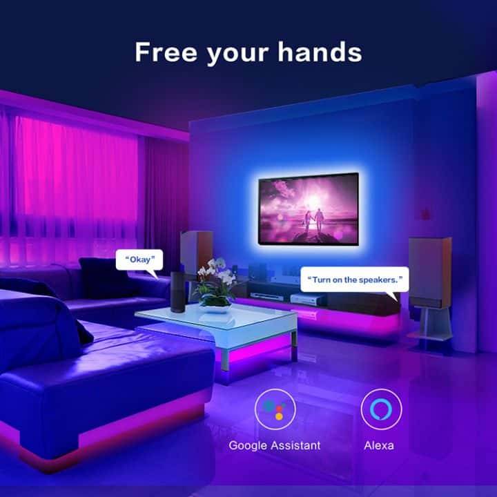 Smart 10m LED Strip Light 5050 RGBIC WiFi + Remote | Tuya Smart Life