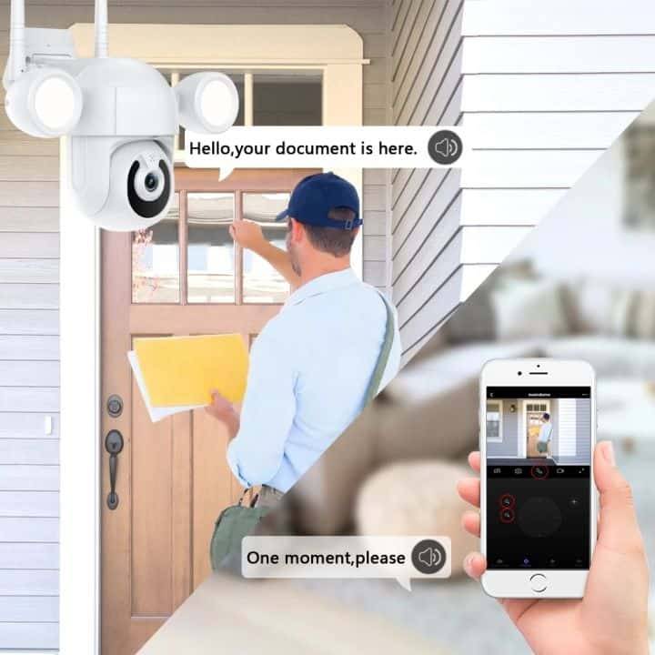 Smart WiFi PTZ CCTV Camera 3MP H265 | Motion Detection, Audio, Rotate, Waterproof | Tuya Smart Life