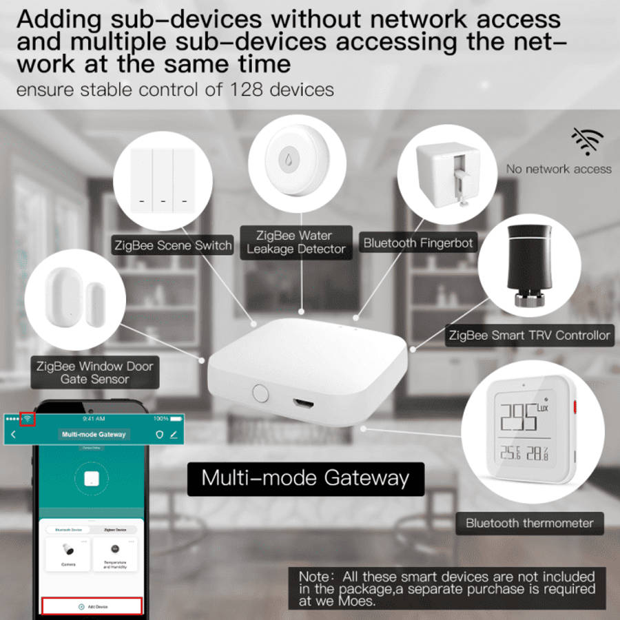 Bluetooth (BLE) & Zigbee Multi-mode Gateway Converter Hub to Wifi | Tuya Smart Life