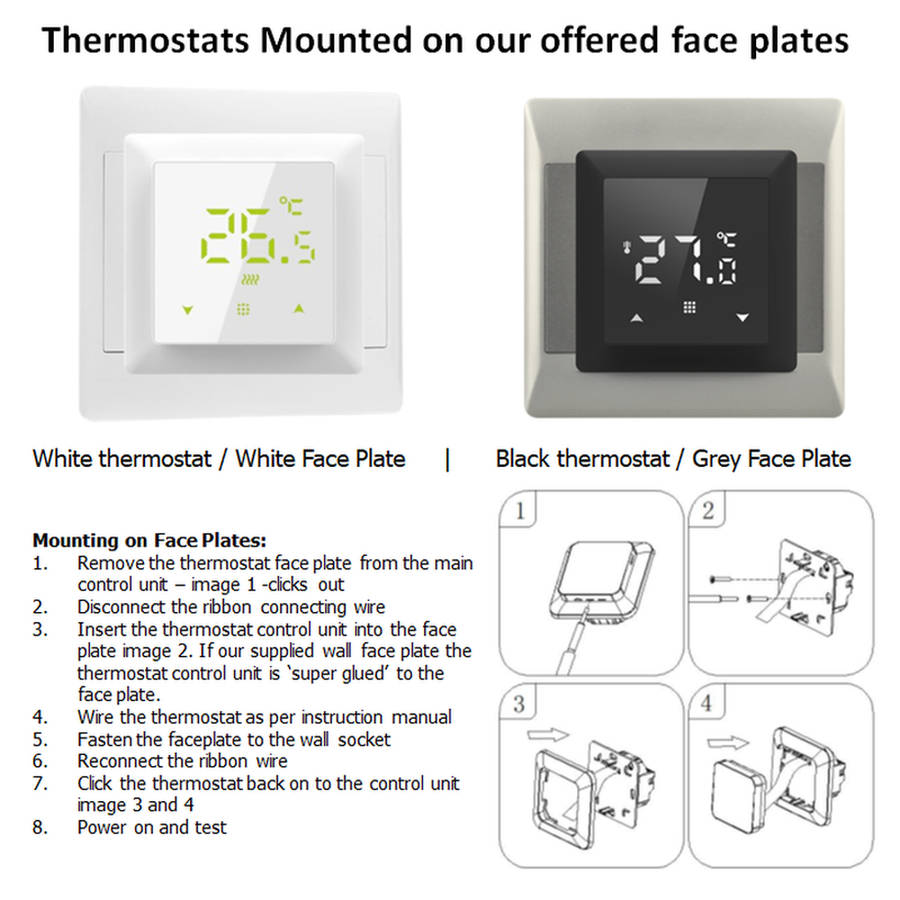 Smart Thermostat Temperature Control | Underfloor Heating | WiFi Tuya Smart Life v2