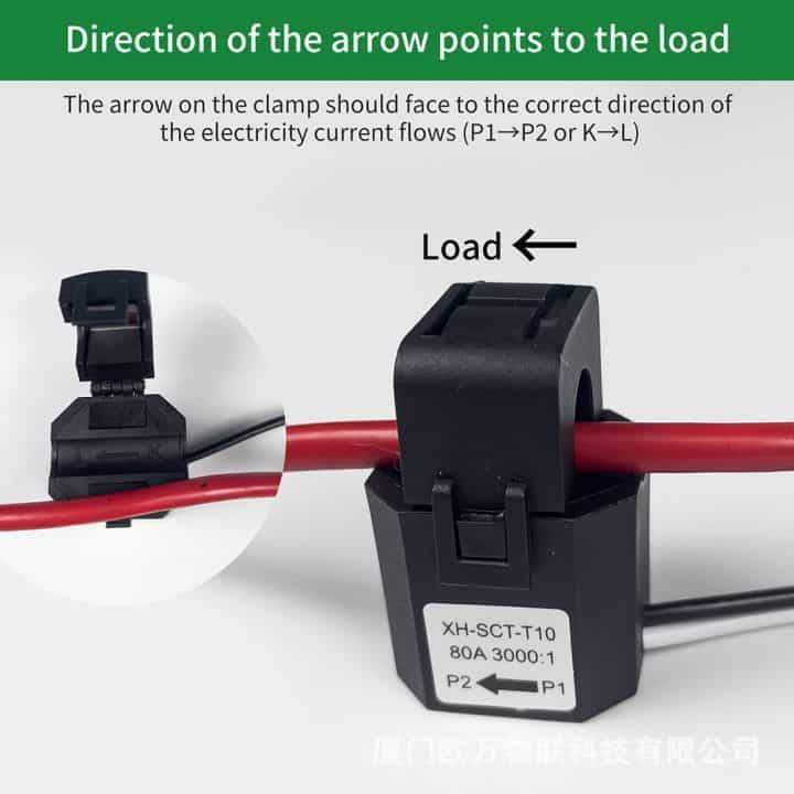 Smart Energy Monitor 2x Clamp Meter | 80A CT Single Phase | WiFi Tuya Smart Life