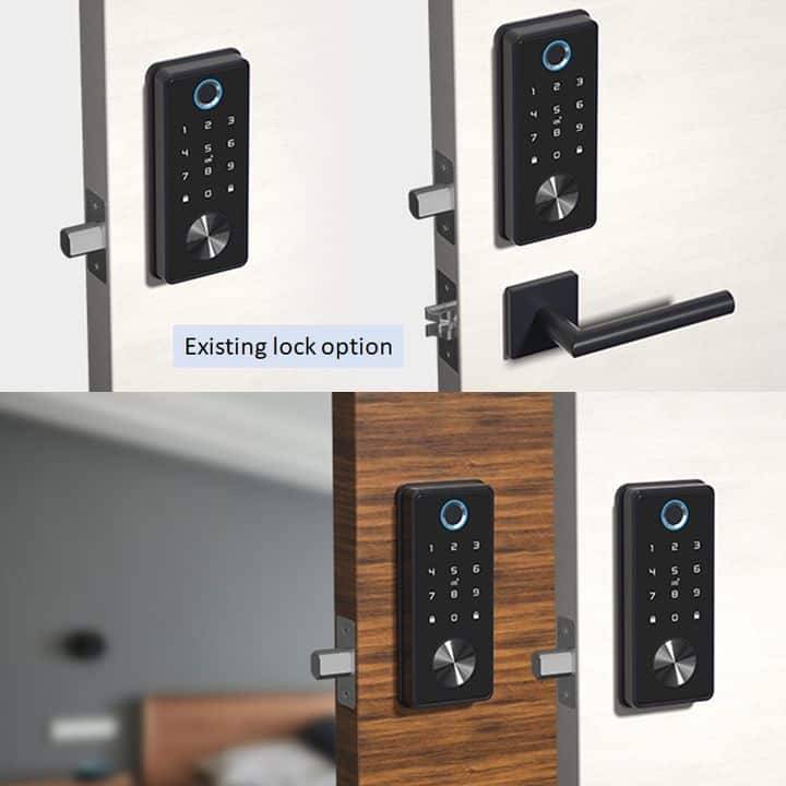 Smart Door Lock add to existing, Fingerprint, Key, Code | WiFi Tuya Smart Life