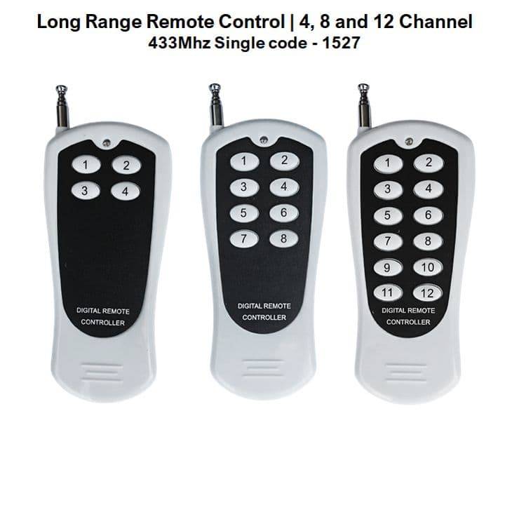 4CH Remote Control for Smart Products with 433Mhz Option | Long Range