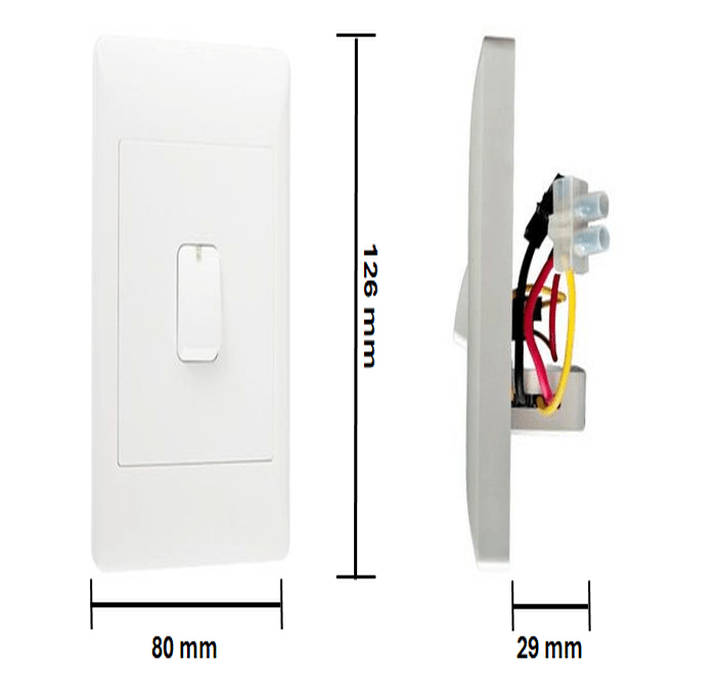 Smart Wi-Fi Mechanical Light Switch, 1 Gang | Neutral Wire | Wi-Fi Tuya Smart Life