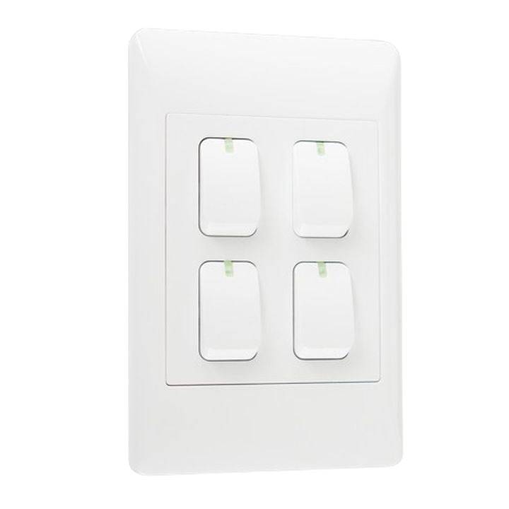 Smart Wi-Fi Mechanical Light Switch, 4 Gang | Neutral Wire  | Wi-Fi Tuya Smart Life