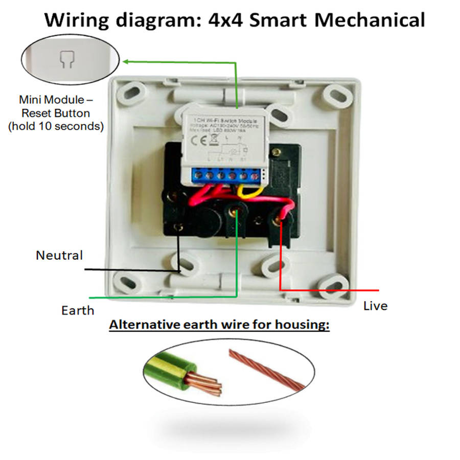 Smart Mechanical Stealth Outdoor Single Plug | 16A rating | Tuya Smart Life