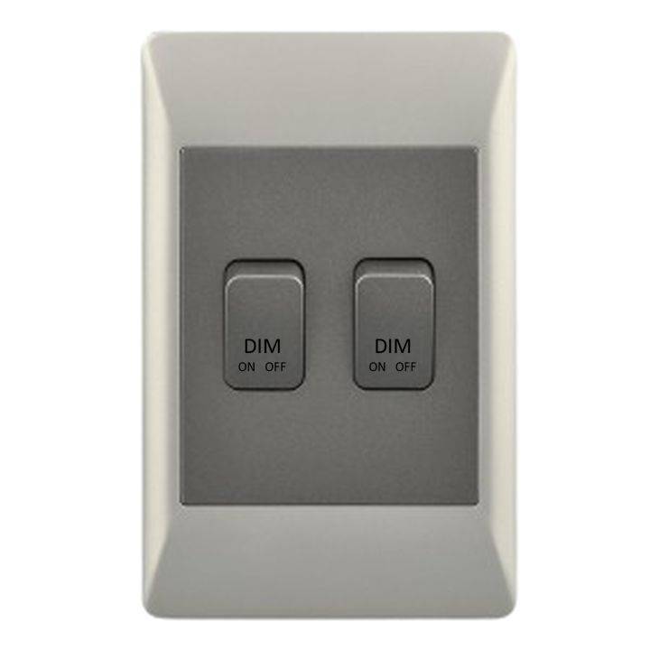 Smart WiFi Mechanical Light Dimmer, 2 Gang | Neutral Wire + BT | WiFi Tuya Smart Life