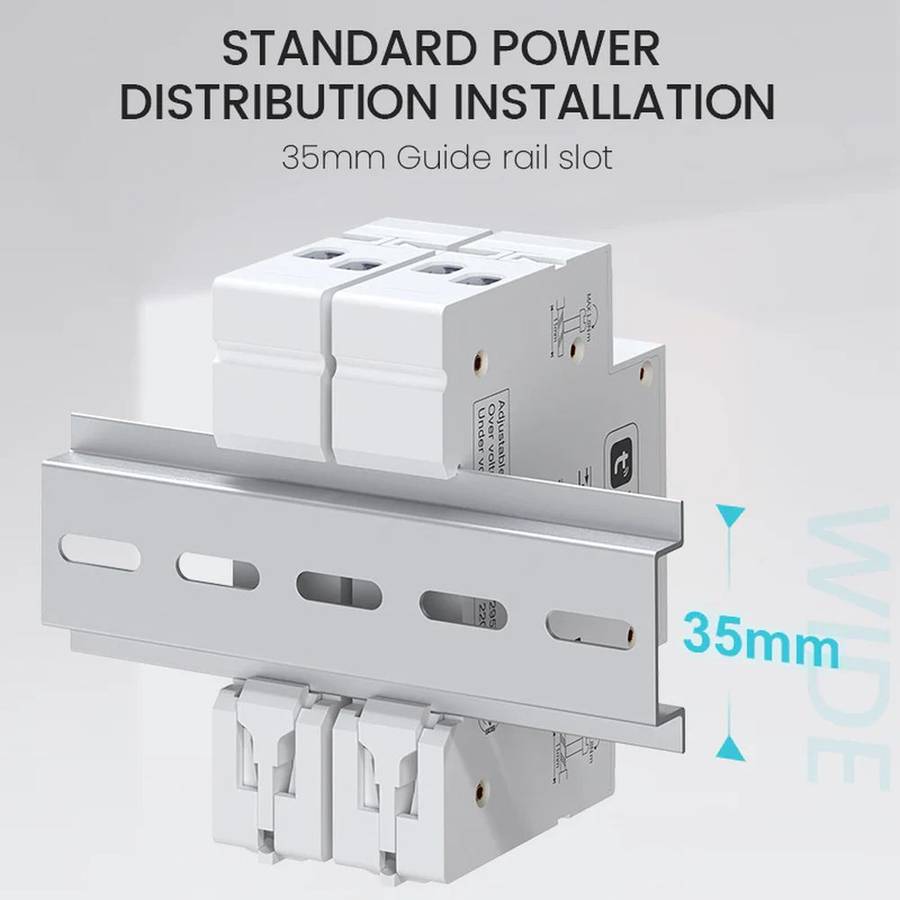 Smart Solar DC Switch | 1 Pole Breaker DIN rail | 12-80V DC  | WiFi Tuya