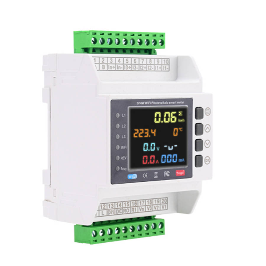 Smart Energy Monitor 3x Clamp Meter + LCD | 100A CT Single or 3Phase | WiFi Tuya