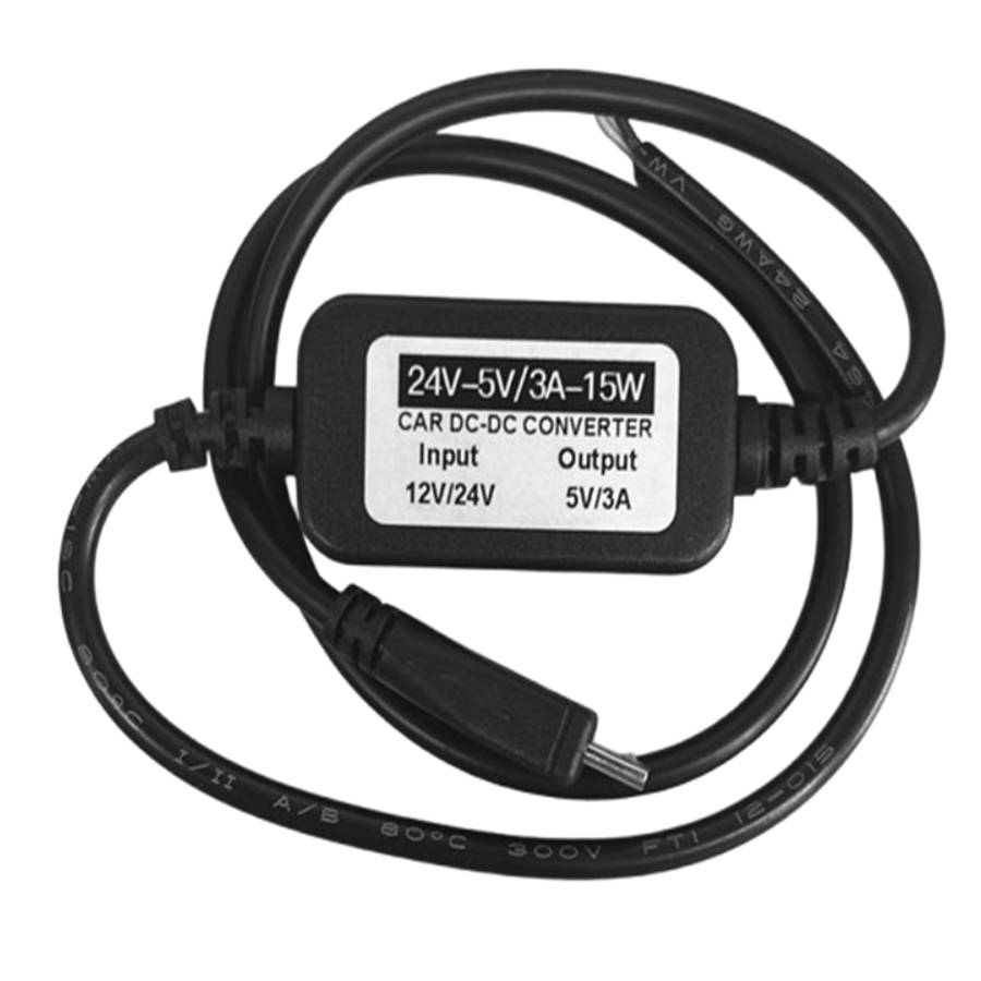 12V-24V to MicroUSB Converter 5V 3A  | DC-DC suitable for Gates and Garage Doors