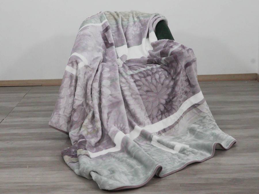 Sesli Letsatsi Mink Double Blanket - Rose Grey