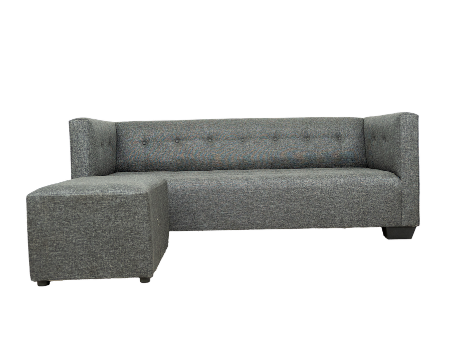 George 3 Seater Couch - Charcoal
