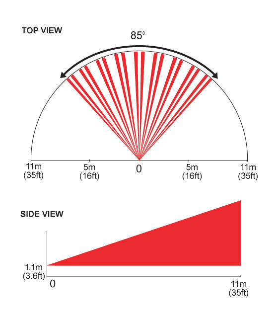 Paradox PMD85 Outdoor Wireless Motion Detector with Bracket_Pet_Beam