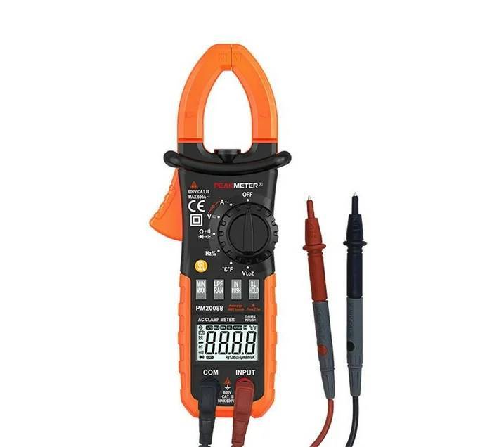 Digital Clamp Meter Multimeter Auto Range AC/DC 6000 counts True RMS meter and LPF - Peakmeter 350g