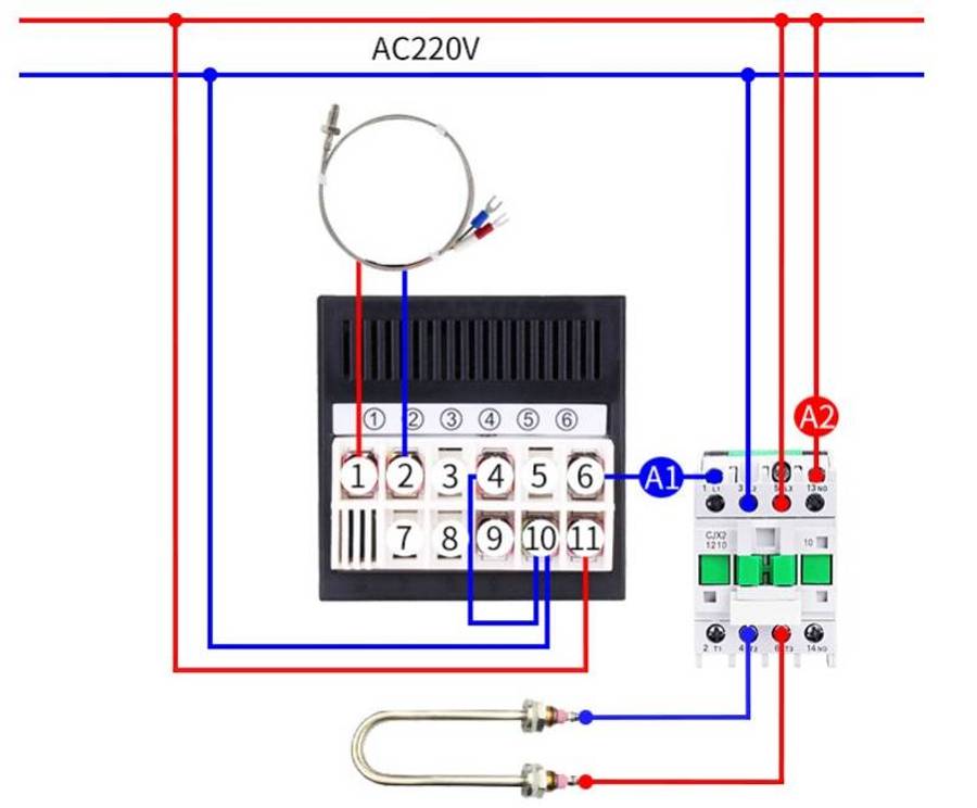 Rotary dial Oven Temperature controller 110-240V 0~999 for type  K Sensor 72mm x 72mm - Berm 0.40kg
