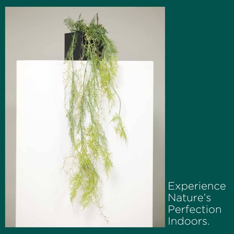 HouzeComfort Artificial Hanging Fern for Indoor/Outdoor Decor 120cm