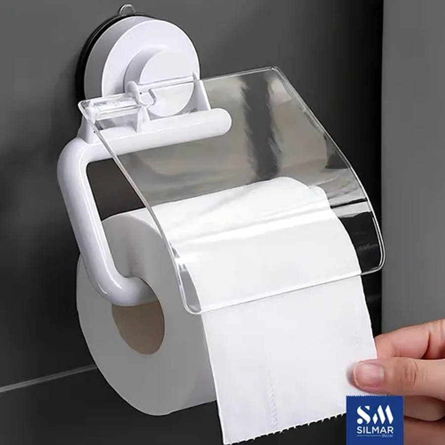 Bathlux Lever Toilet Roll Holder with Suction Cup