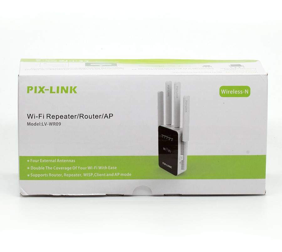 Repetidor Amplificador De Sinal Wifi 4 Antenas Pix Link Lv-wr09 ...
