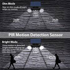 3PC Solar Sensor Light Outdoors