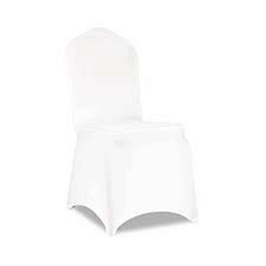 Stretch Spandex Banquet Chair Cover White Pack of 10