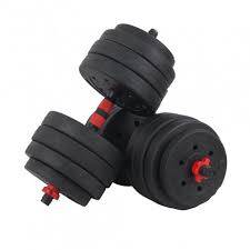30kg Plastic Cement Weight Lifting Adjustable Dumbbells