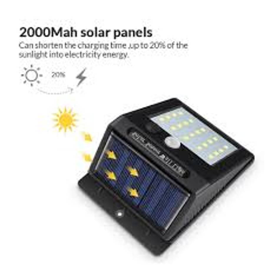 Dmart Set of 6 PIP Motion + CDS Night Sensor Solar LED Wall Light