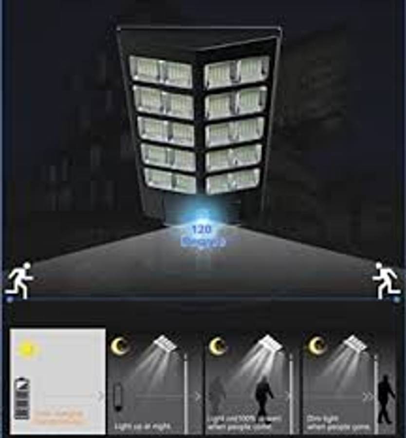 1000W Solar LED Street Light with Sensor and Remote