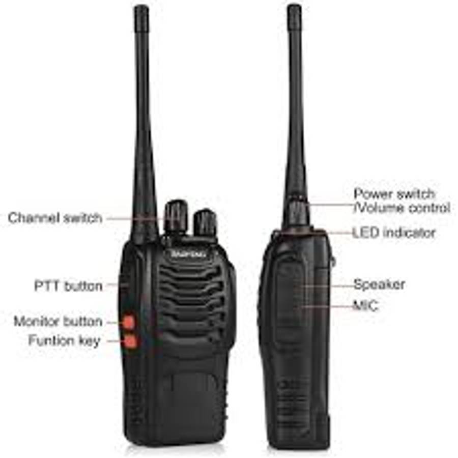 Walkie Talkie Pair Two-Way Radio with Earphone 400-470MHz