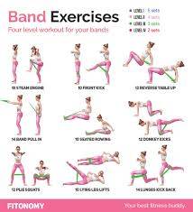 Resistance Loops Exercise Latex Rubber Bands