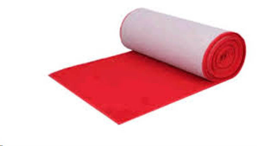 Ten Meter Runner Carpet - Red/White
