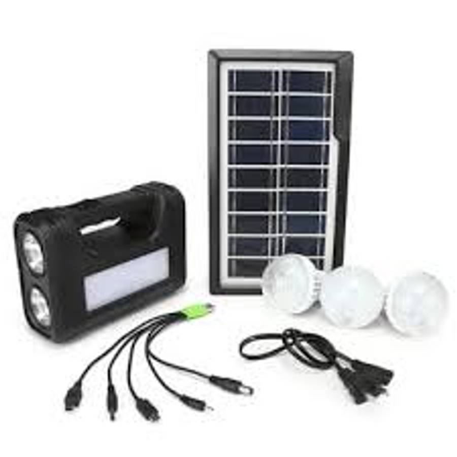 Solar Lighting System Kit (Black)