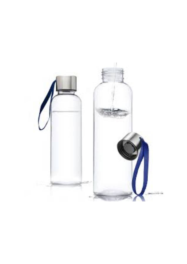 Lime Green 500ml Glass Water Bottle with Carry Strap