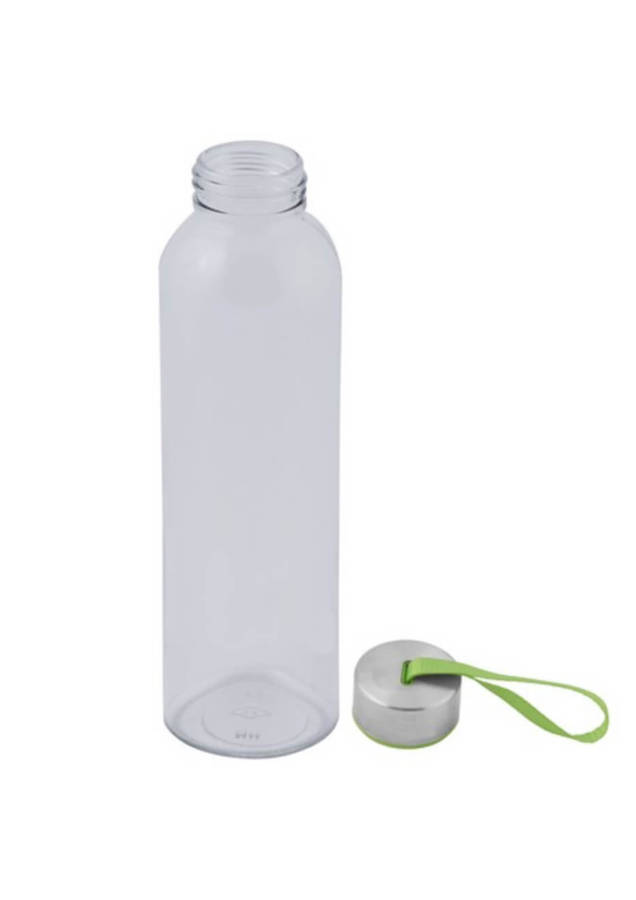Lime Green 500ml Glass Water Bottle with Carry Strap