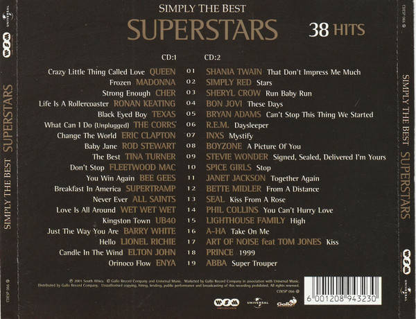Simply The Best Superstars (Music CD)