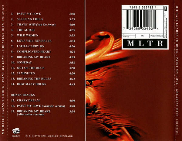 Michael Learns To Rock  Paint My Love - Greatest Hits
