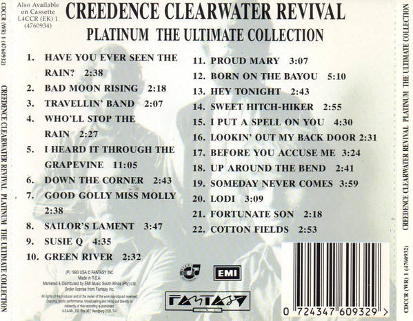 Creedence Clearwater Revival  Platinum - The Ultimate Collection (Music CD)