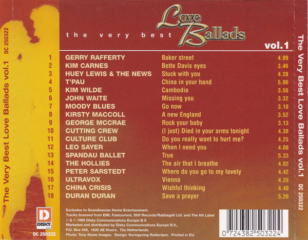 Various - The Very Best Love Ballads Vol. 1 (CD, Comp)