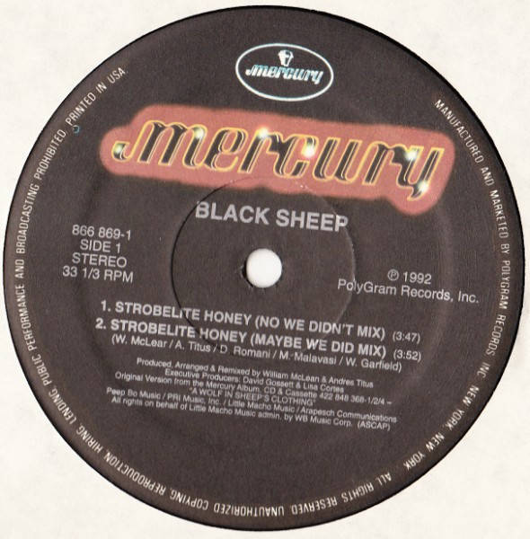 Black Sheep - Strobelite Honey (12" Vinyl LP)