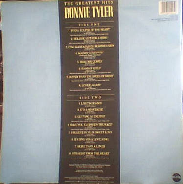 Bonnie Tyler  The Greatest Hits (Music CD)