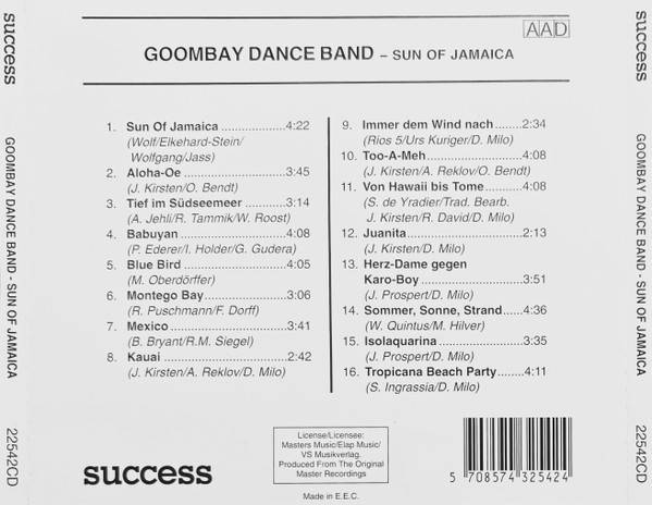 Goombay Dance Band  Sun Of Jamaica (Music CD)